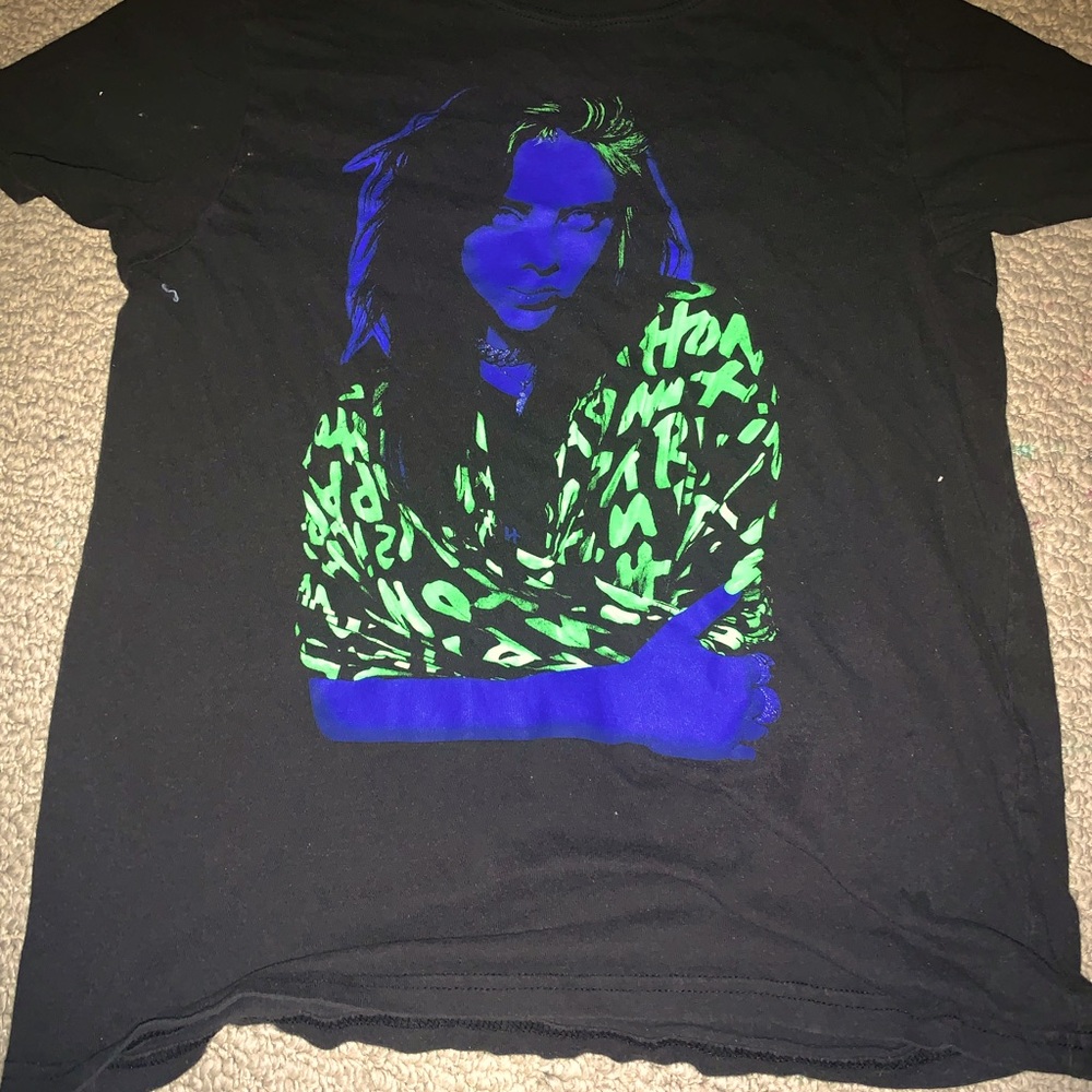 this is a printed billie eilish tshirt from target